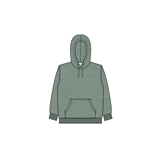 Cleptomanicx Hoody Ligull Pullover Heather Ice Green