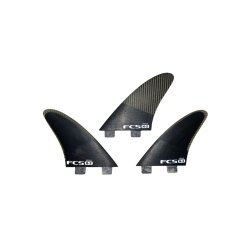 FCS  H-2  Glass Flex Tri Fin Set Black (M)