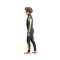 C-Skins Element Junior Steamer 3/2 Neoprenanzug Antracite Yellow