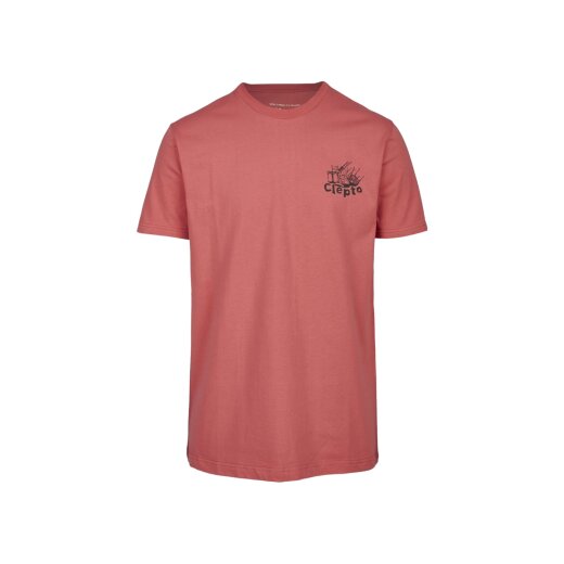 Cleptomanicx T-Shirt Basic Tee Chair Gull Faded Rose