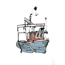 Cleptomanicx T-Shirt Basic Tee Fly Boat White