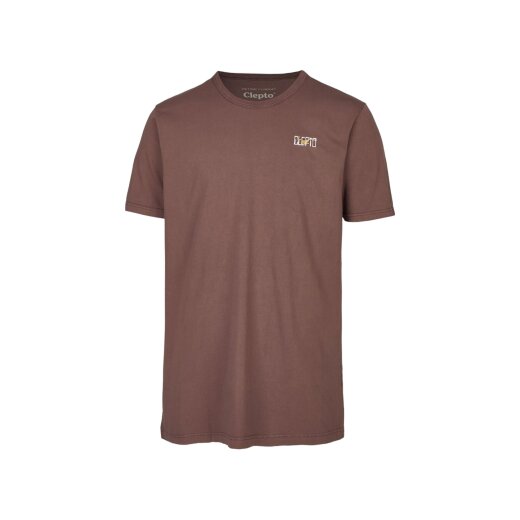 Cleptomanicx T-Shirt Basic Tee M&ouml;we Dyed Decadent Chocolate