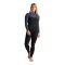 C-Skins Solace 4/3 Frauen Neoprenanzug Black/Bluestone Tropical/Cascale Blue