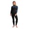 C-Skins Solace 4/3 Frauen Neoprenanzug Black/Bluestone Tropical/Cascale Blue