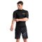 C-Skins Basics Mens Short Sleeve Rash Guard Black