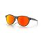 Oakley Reedmace Sonnenbrille Matte Grey Smoke Prizm Ruby Polarized