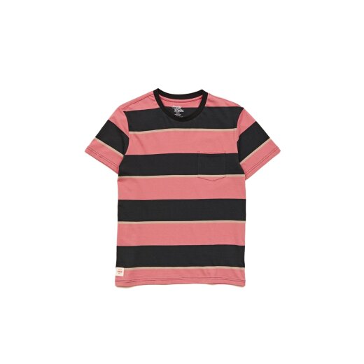Globe Bootleg Dreams Striped Tee T-Shirt Red Smoke