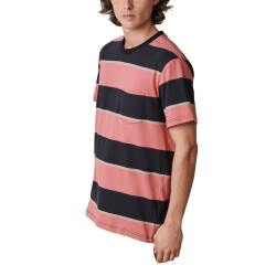 Globe Bootleg Dreams Striped Tee T-Shirt Red Smoke