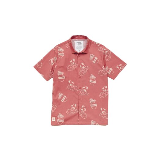 Globe Underground Holiday SS Shirt Hemd Red Smoke