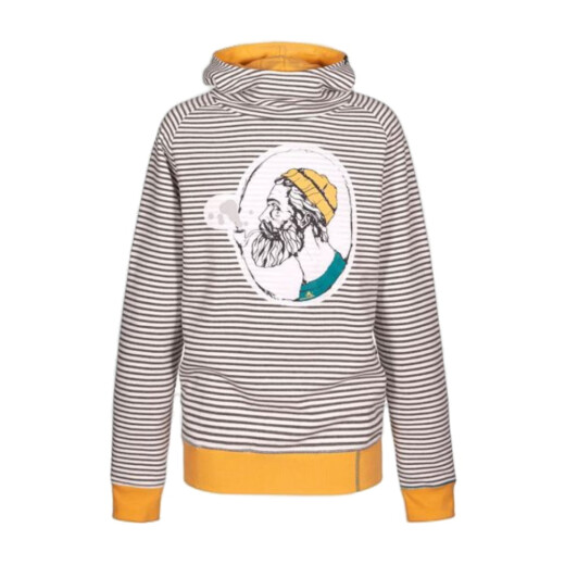 SchwerelosigKite Men Hood Sweat Seeb&auml;r Striped