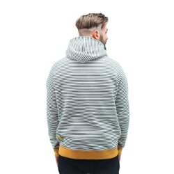 SchwerelosigKite Men Hood Sweat Seeb&auml;r Striped
