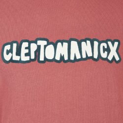 Cleptomanicx Hooded Clepto Oldschool Faded Rose