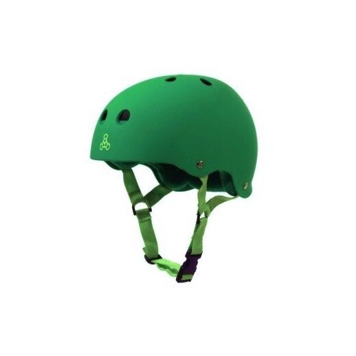 Triple 8 BRAINSAVER Skatehelm Kelly Green/Rubber