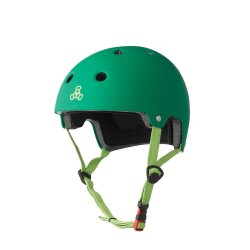 Triple 8 BRAINSAVER Skatehelm Kelly Green/Rubber