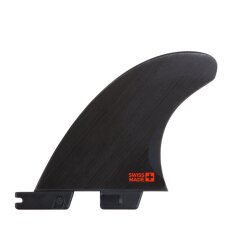 FCS 2 H4 Carbon Medium Smoke Quad Rear Retail Fin Set...