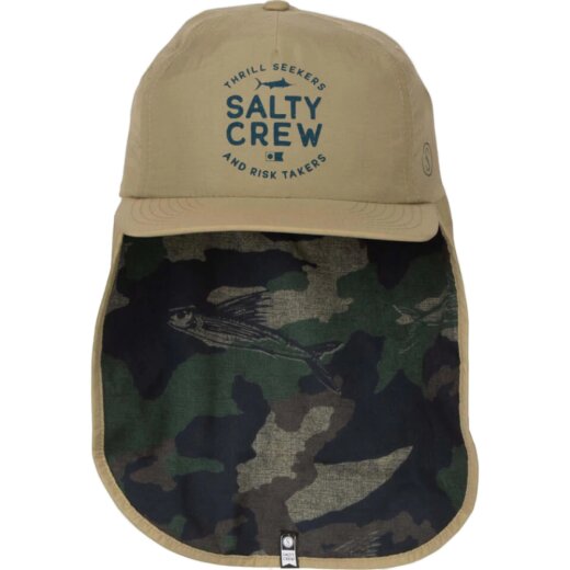 Salty Crew Mullet 5 Panel Sunhat Khaki