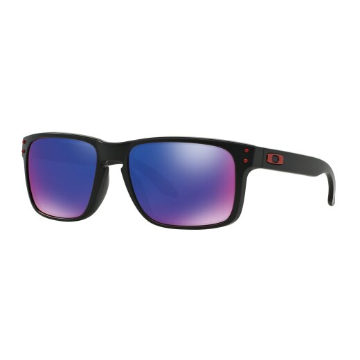 Oakley HOLBROOK Sonnenbrille Matte Black Positive Red Iridium