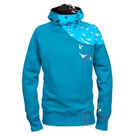 SchwerelosigKite unisex Hoodie WIND Petrol Blue