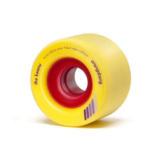 Orangatang THE KEANU (4er Set) 66mm/86a Yellow